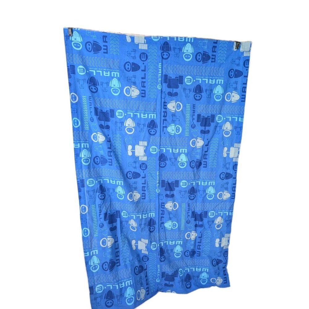 Pixar Disney Wall-e Curtain one panel 32"x 42" blue